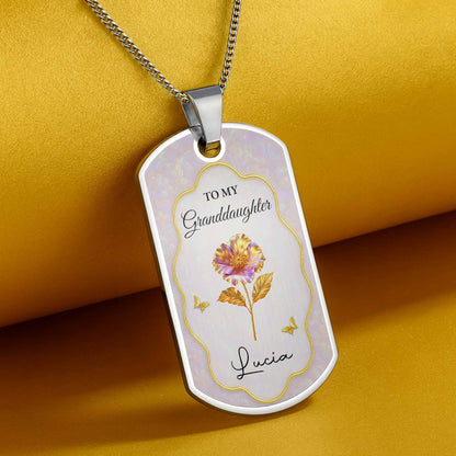 To My Granddaughter, Once Upon A Time, Flowers And Butterflies