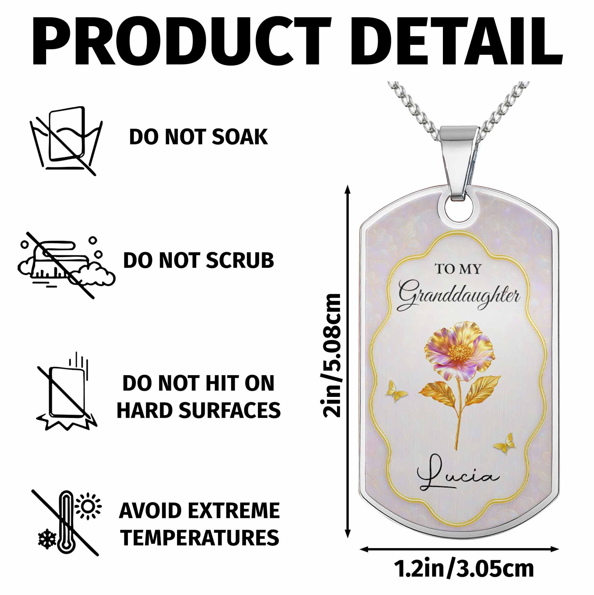 To My Granddaughter, Once Upon A Time, Flowers And Butterflies