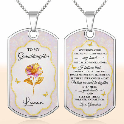 To My Granddaughter, Once Upon A Time, Flowers And Butterflies