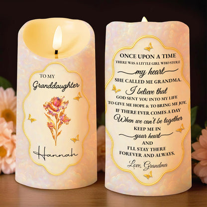 Once Upon A Time, Little Girl Stole My Heart, Flower and Butterfly Design