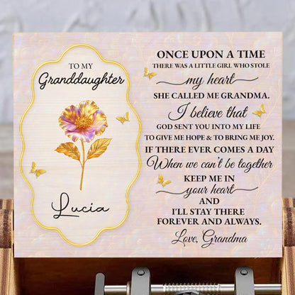 To My Granddaughter, Flowers and Butterflies