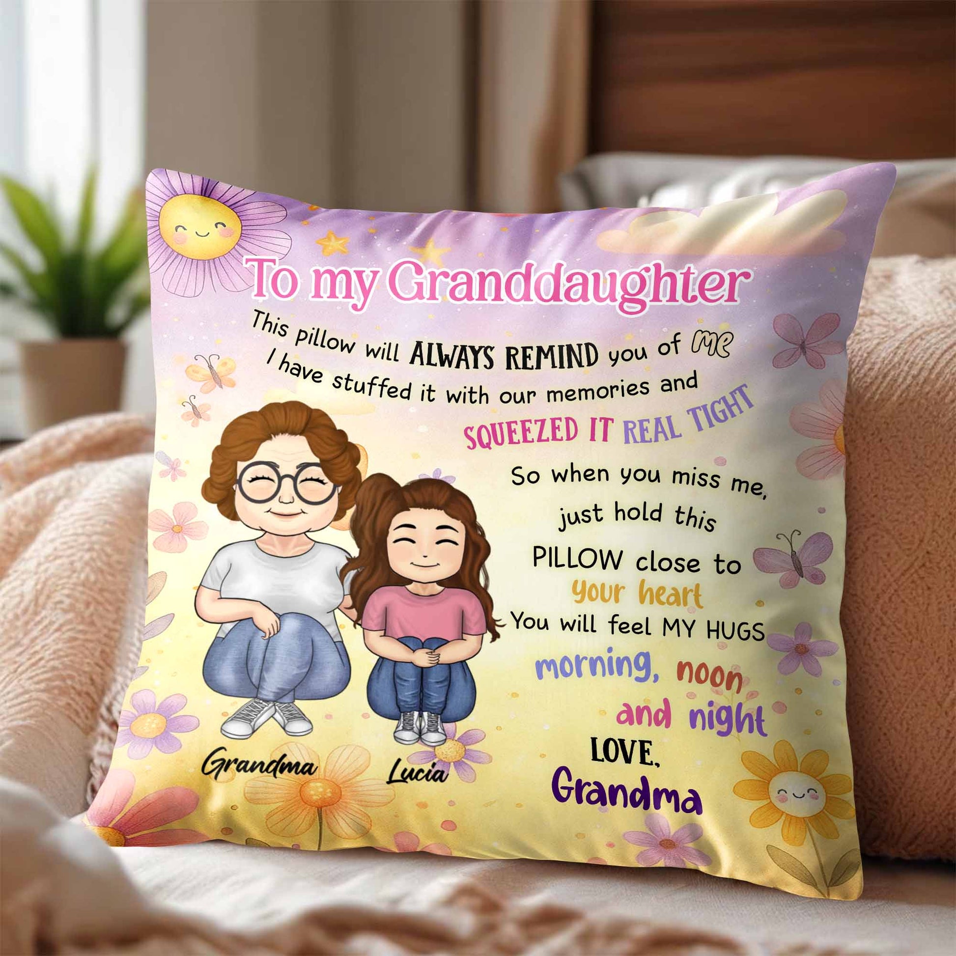 This Pillow Will Always Remind You of Me, Hugs Morning, Noon, And Night