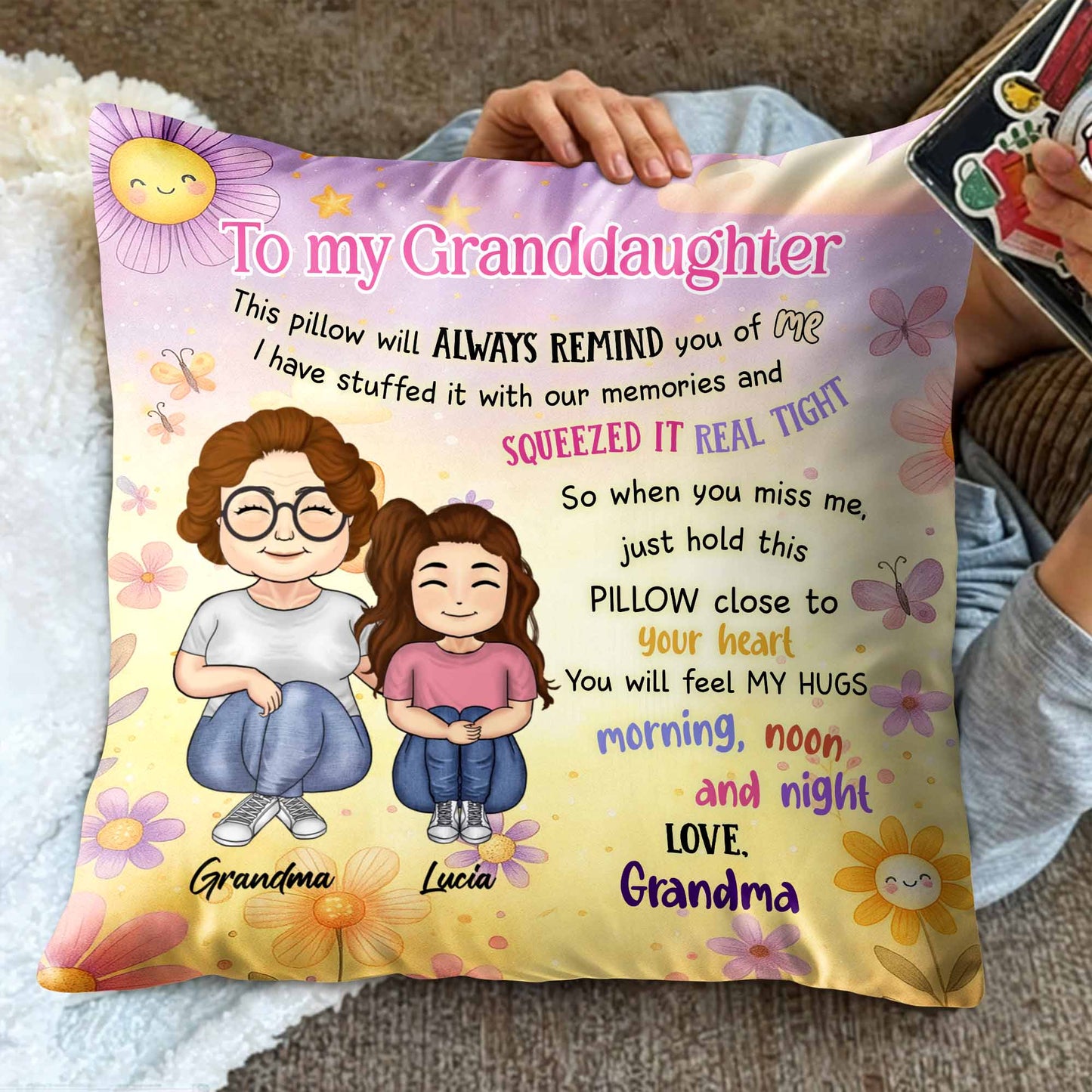 This Pillow Will Always Remind You of Me, Hugs Morning, Noon, And Night