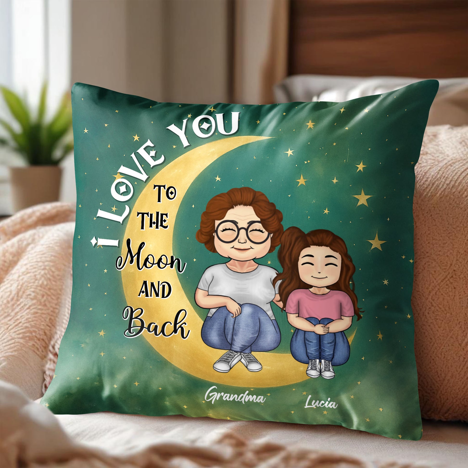 I Love You To The Moon And Back With Moon And Stars