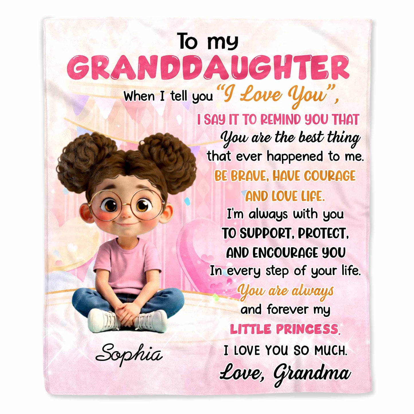 To My Granddaughter, You Are My Little Princess