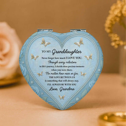 To My Granddaughter, Butterflies and Heart Shape