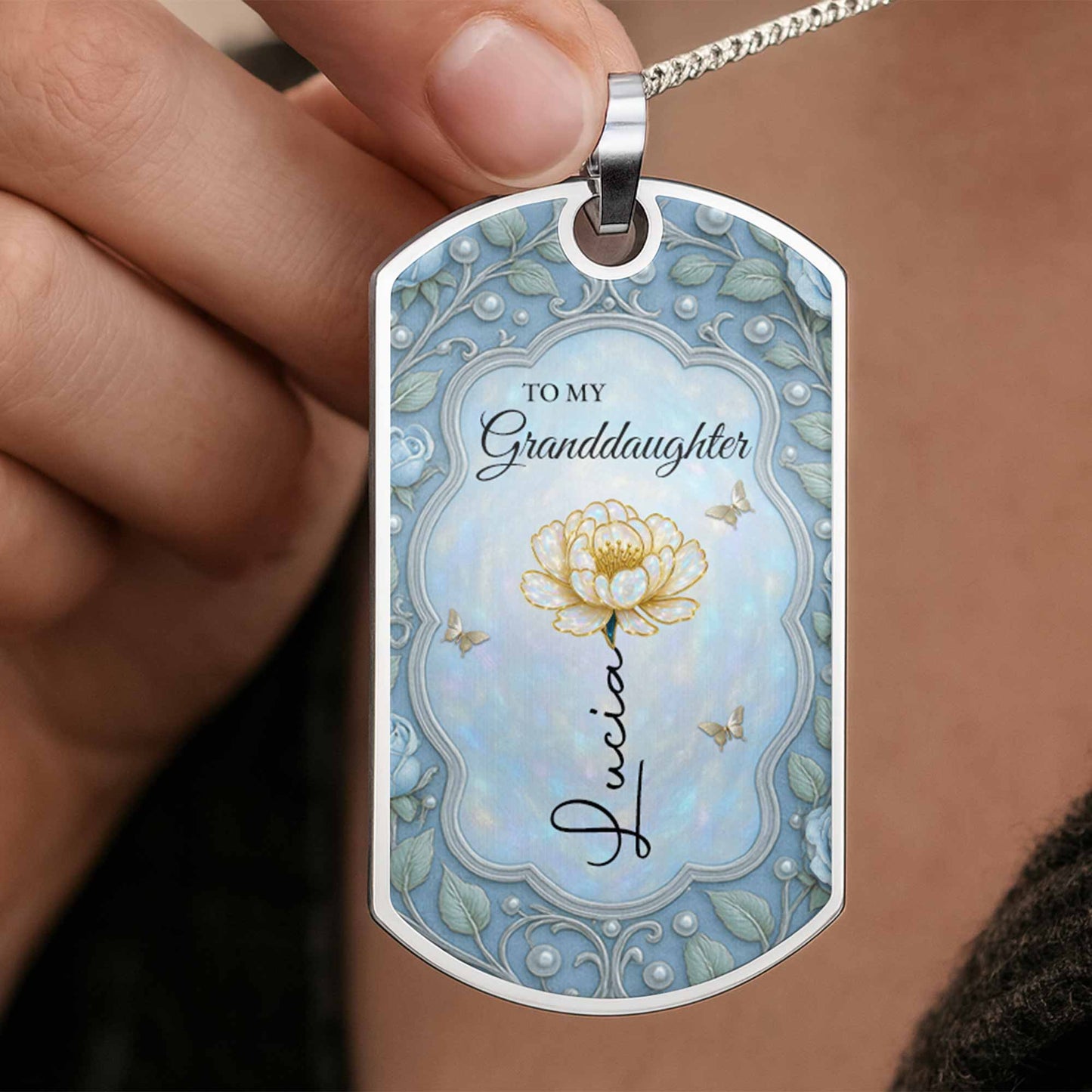 To My Granddaughter, Follow Your Dreams Necklace
