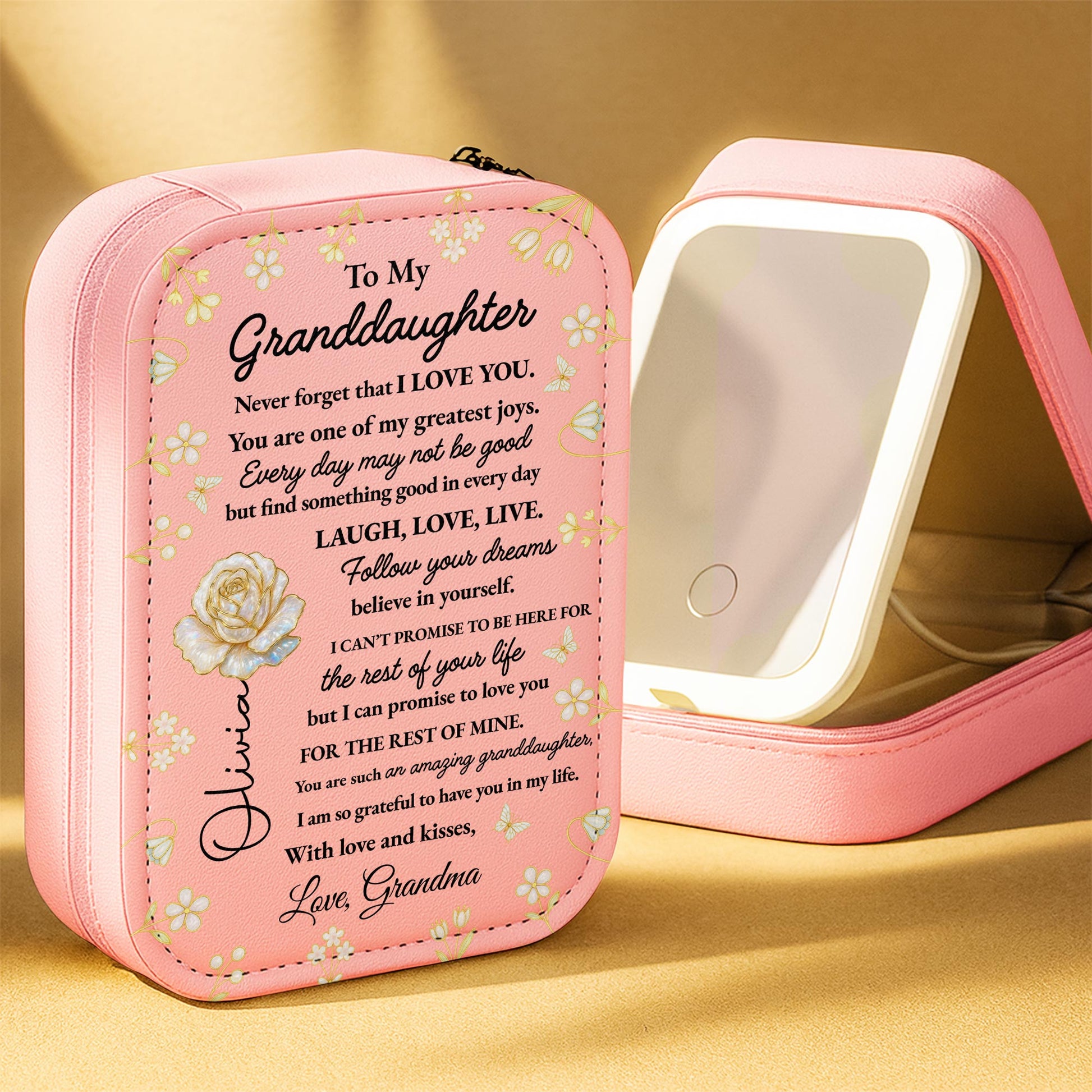 To My Granddaughter, Never Forget That I Love You, Flowers