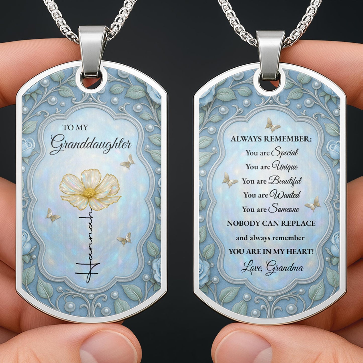 You Are Special, Unique, Beautiful, Flower And Butterflies Design