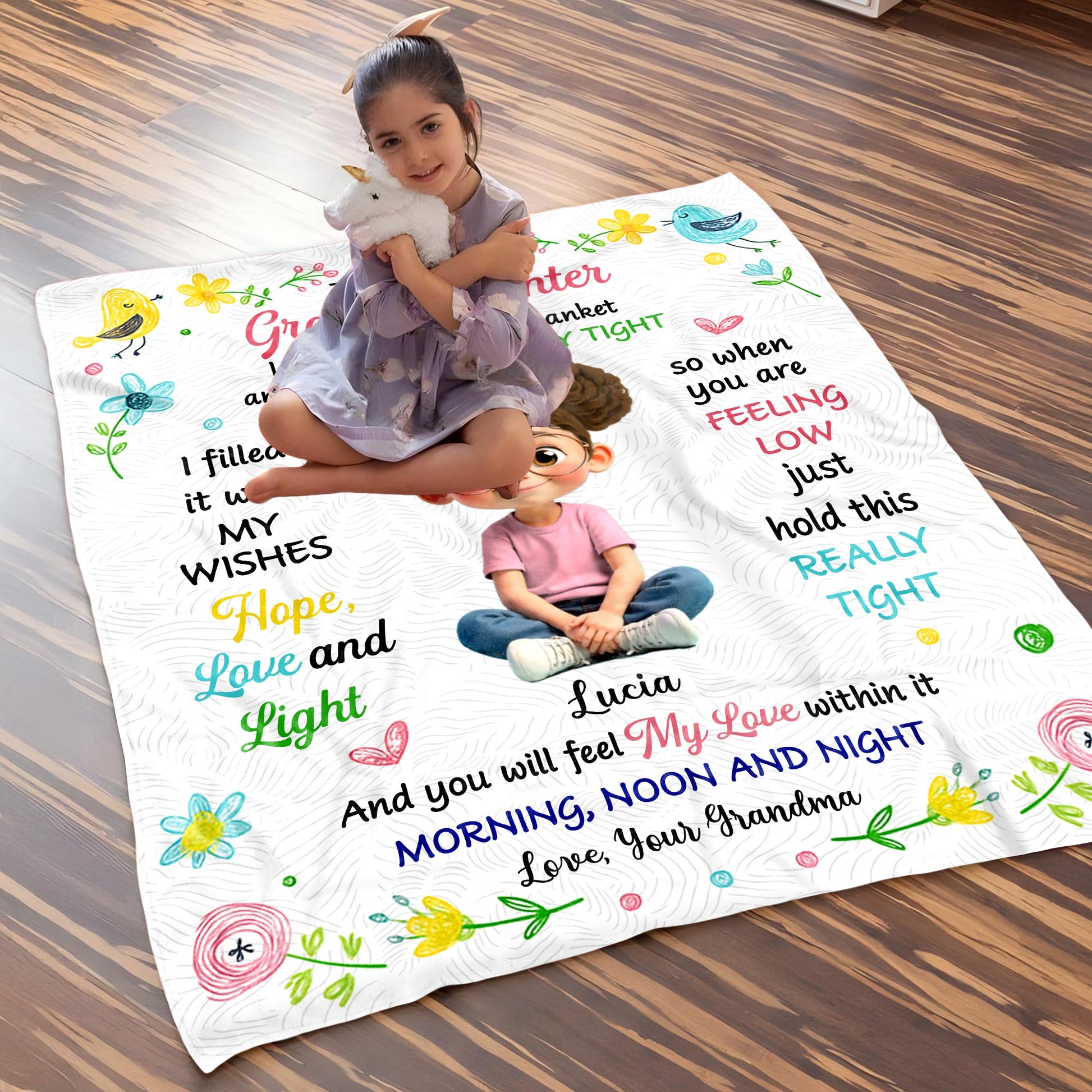 To My Dear Granddaughter, Filled With Love And Light