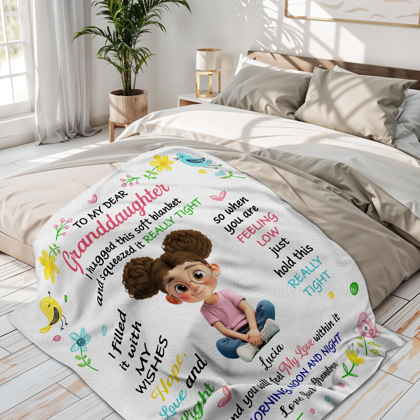 To My Dear Granddaughter, Filled With Love And Light