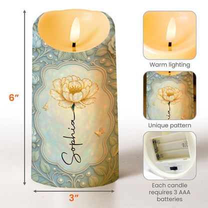 To My Granddaughter Stand Tall Even If You Fall Flower Design