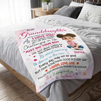 To My Granddaughter, Learn To Dance In The Rain