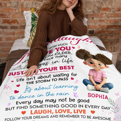 To My Granddaughter, Learn To Dance In The Rain