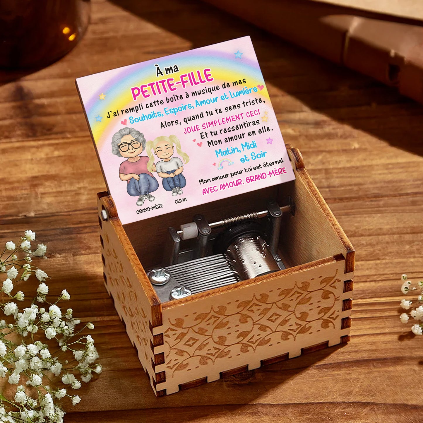 Filled With Wishes, Hopes, Love, Grandmother And Granddaughter