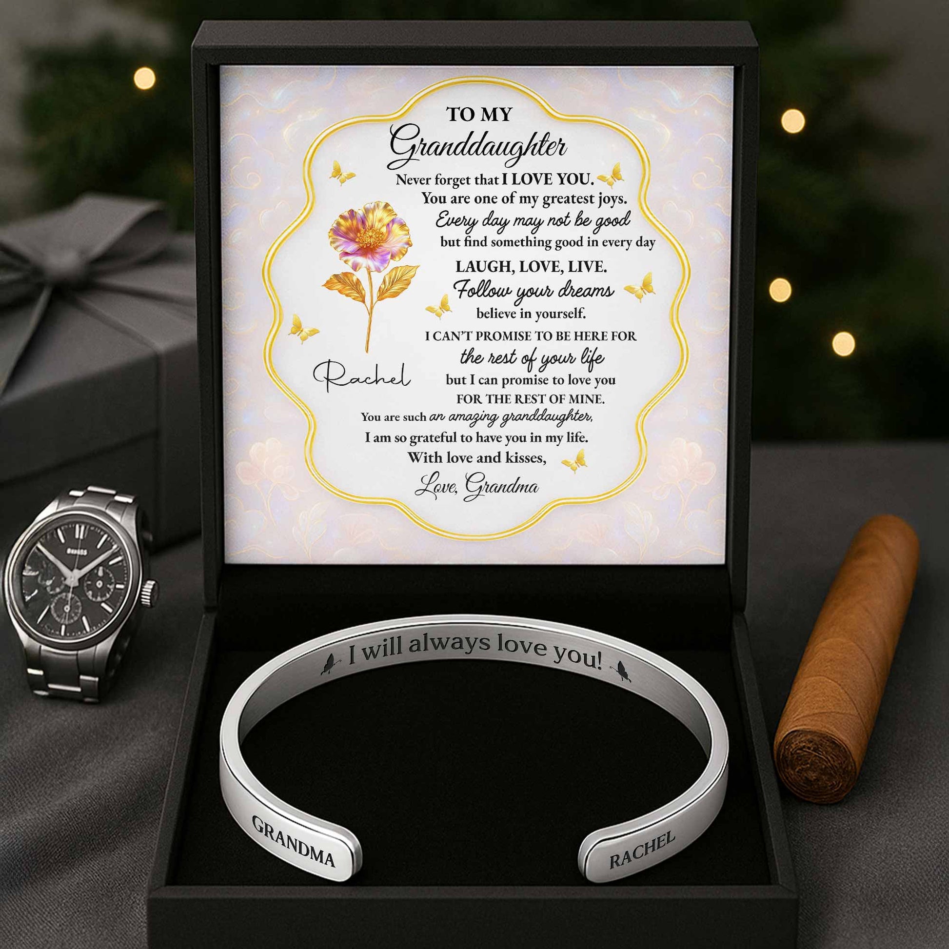 To My Granddaughter, Believe In Yourself, Flowers