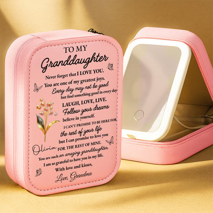 To My Granddaughter, Love Promise Reflective Flowers