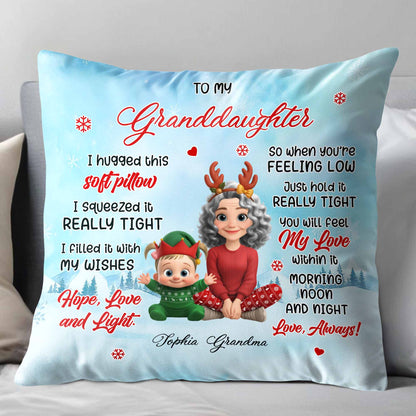 To My Granddaughter, Reindeer Antlers and Christmas Elf