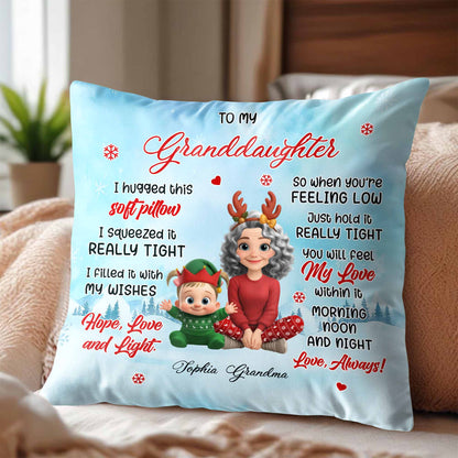 To My Granddaughter, Reindeer Antlers and Christmas Elf