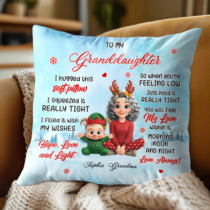 To My Granddaughter, Reindeer Antlers and Christmas Elf