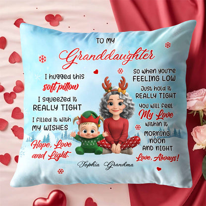 To My Granddaughter, Reindeer Antlers and Christmas Elf