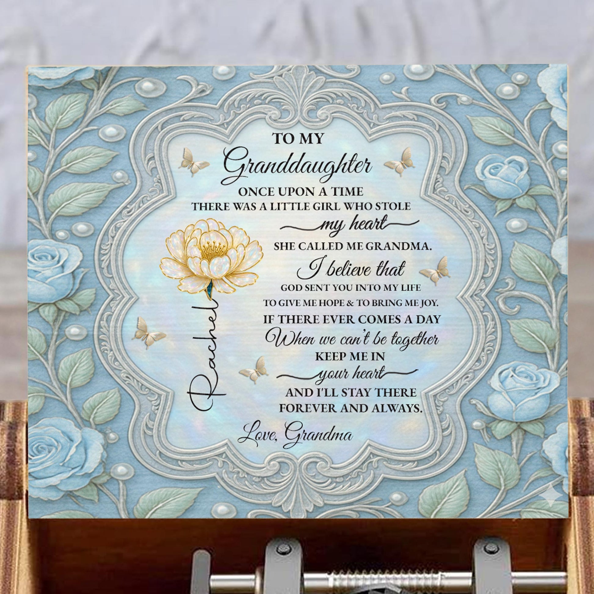 To My Granddaughter Once Upon A Time With Flowers