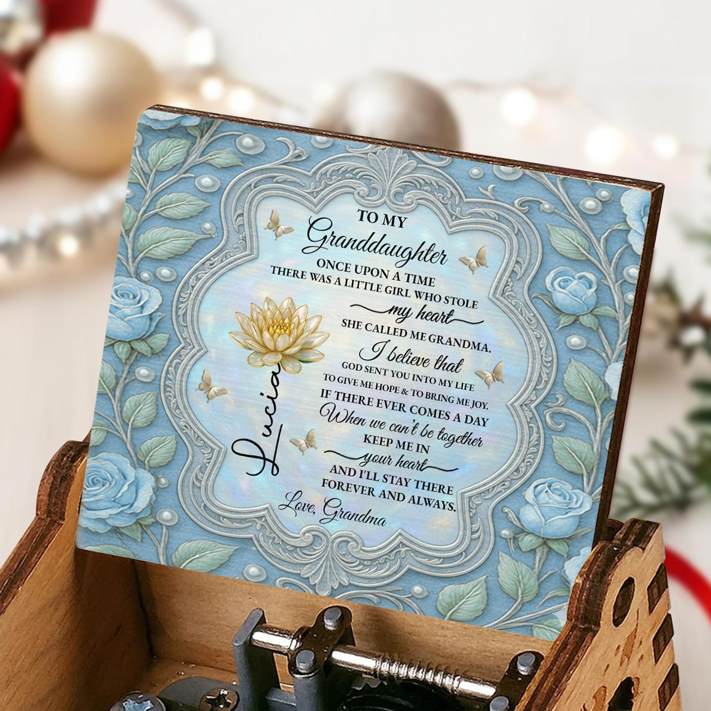 To My Granddaughter Once Upon A Time With Flowers