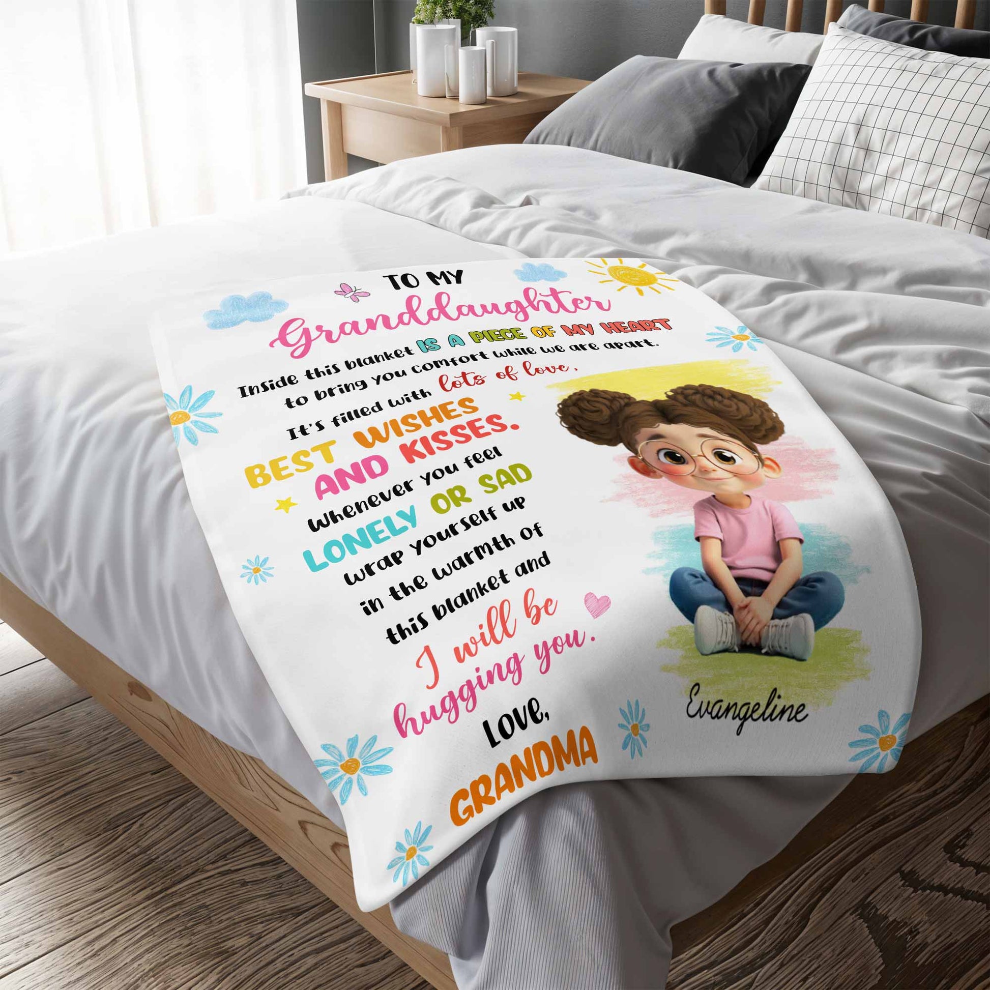 To My Granddaughter, Lots Of Love And Warm Hugs