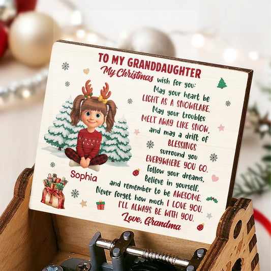 To My Granddaughter, Christmas Blessings With Love