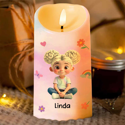 To My Granddaughter, Love And Wisdom Candle