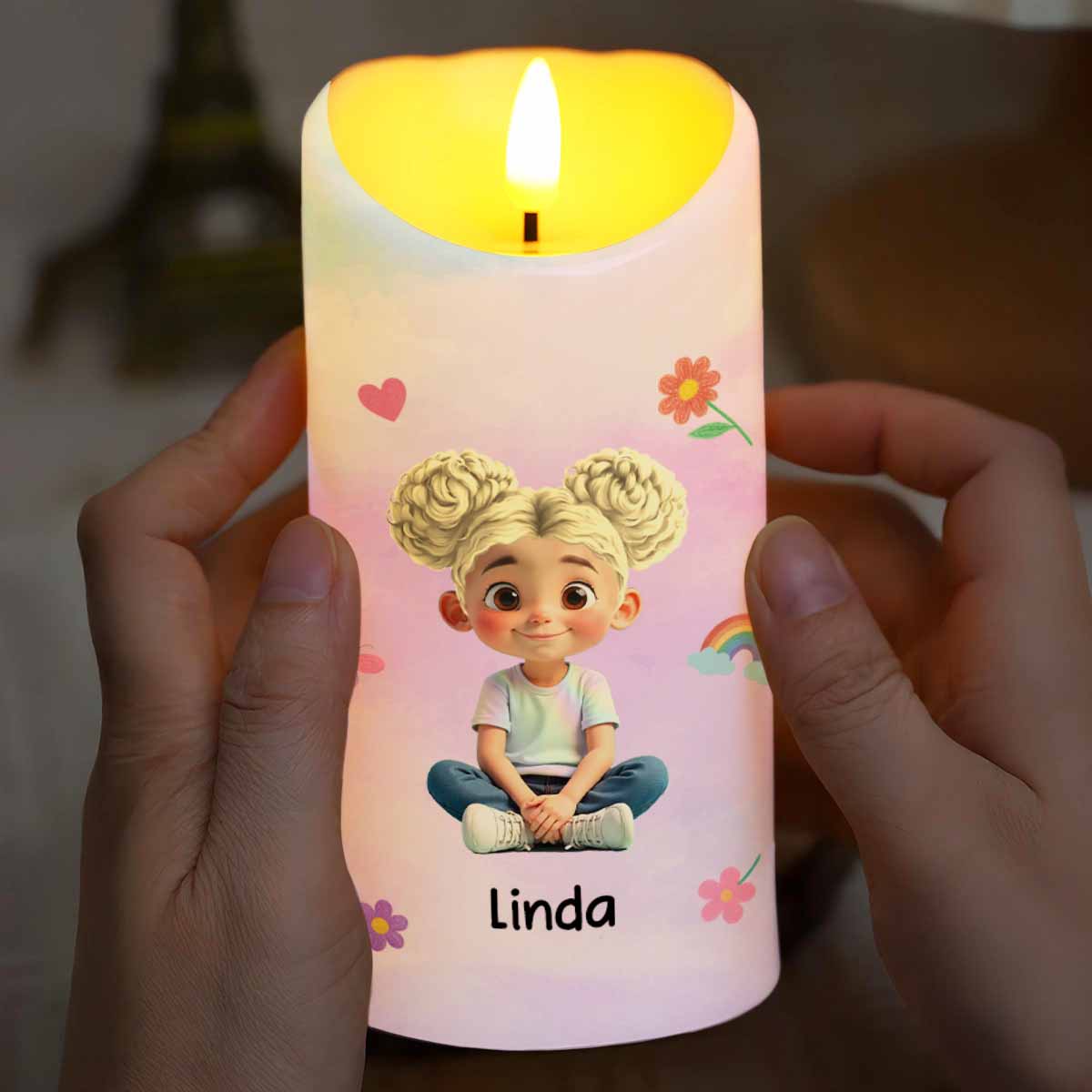 To My Granddaughter, Love And Wisdom Candle