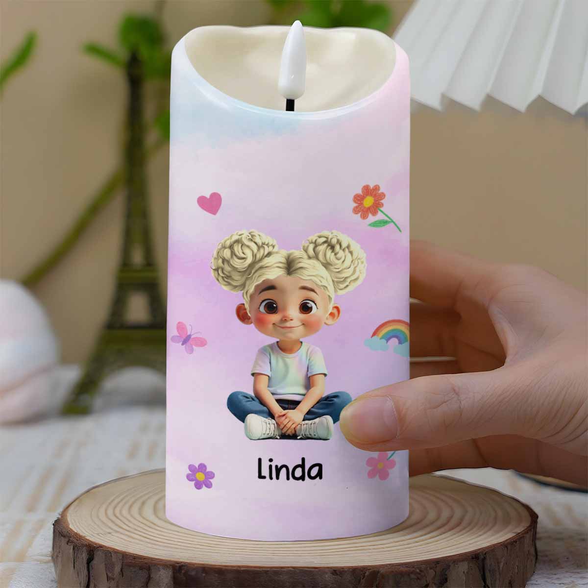 To My Granddaughter, Love And Wisdom Candle