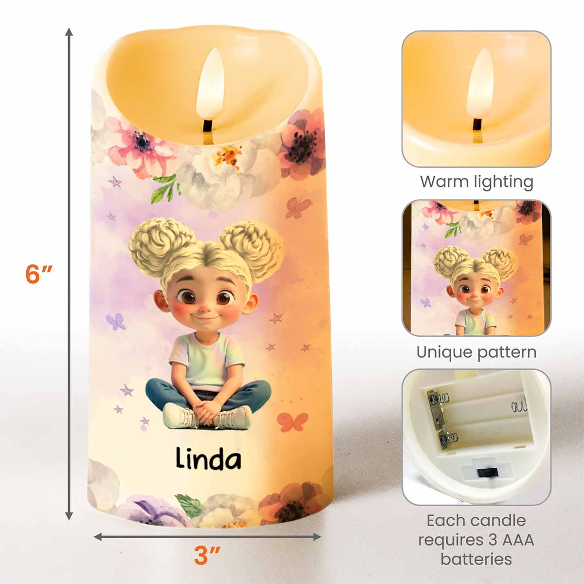 To My Granddaughter, Flowers And Crown Design