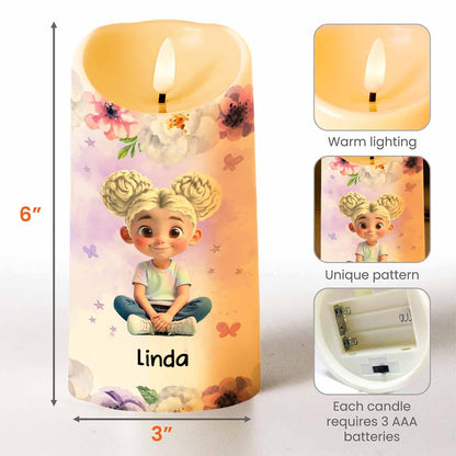 To My Granddaughter, Flowers And Crown Design