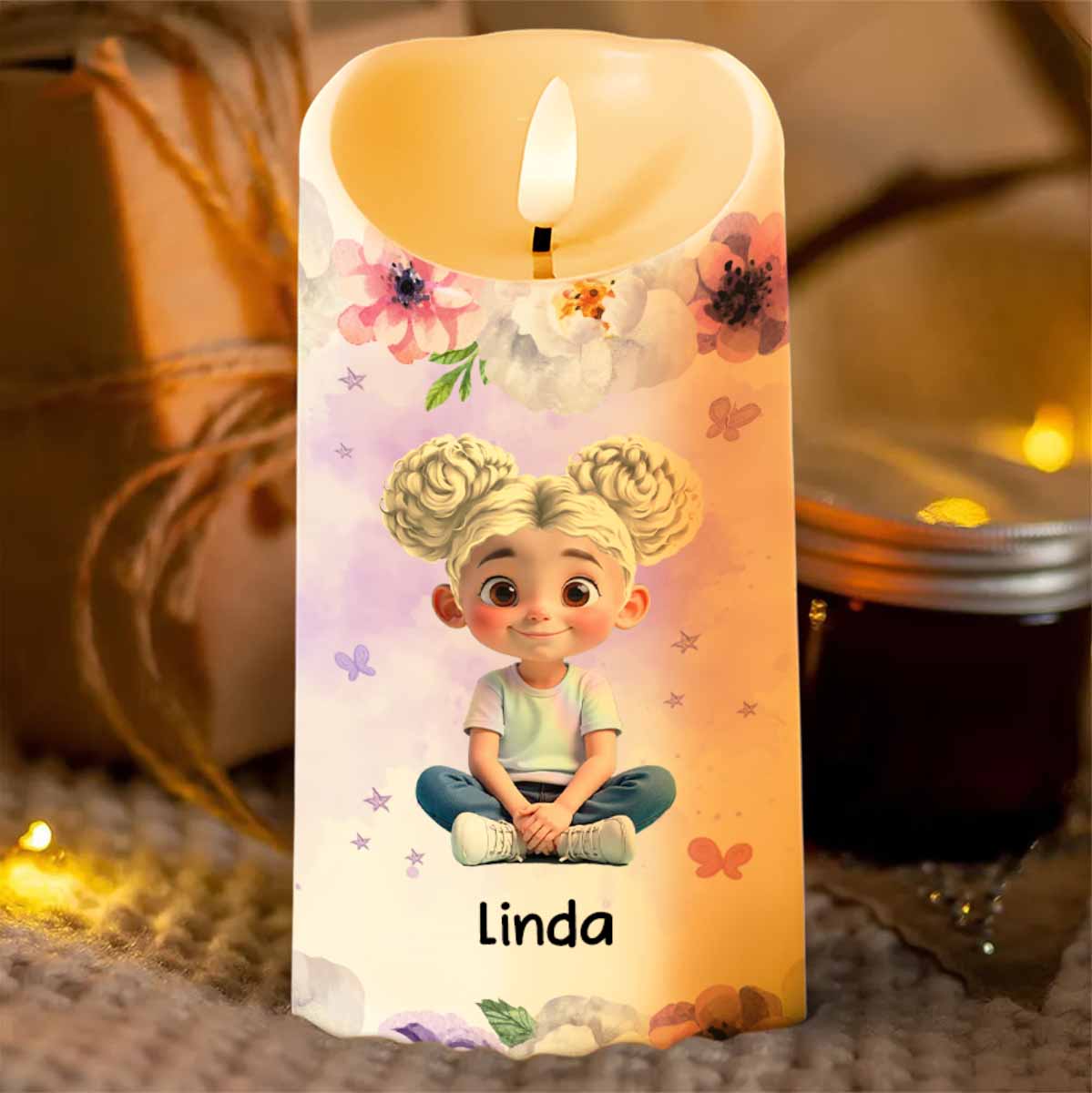 To My Granddaughter, Flowers And Crown Design