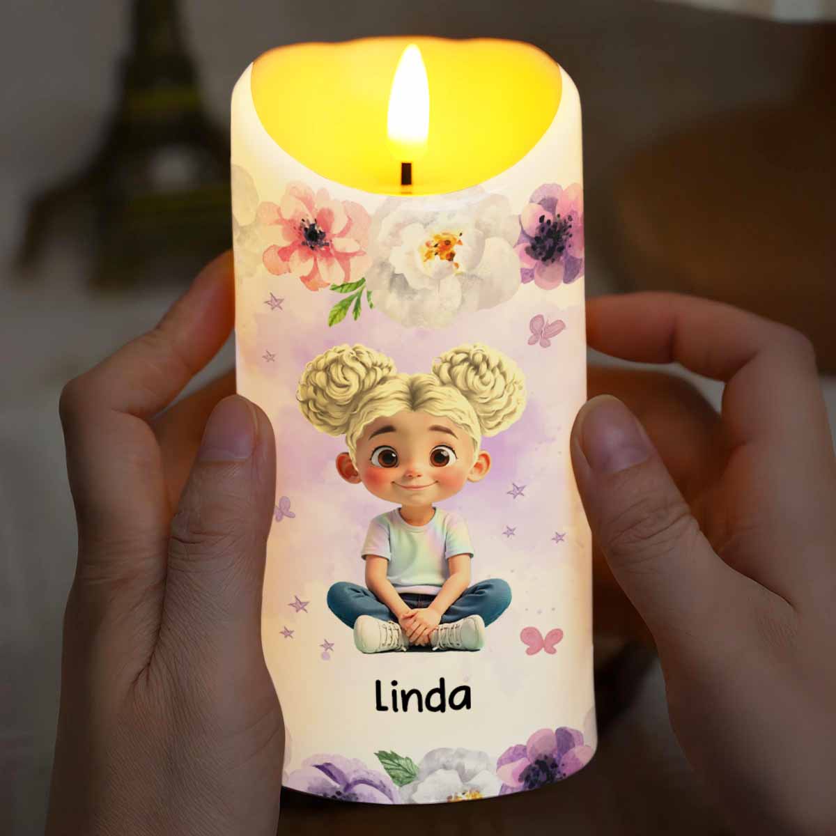 To My Granddaughter, Flowers And Crown Design