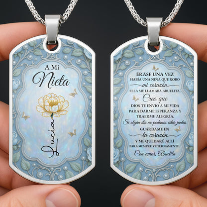 To My Granddaughter, Love Forever, Flower And Butterflies