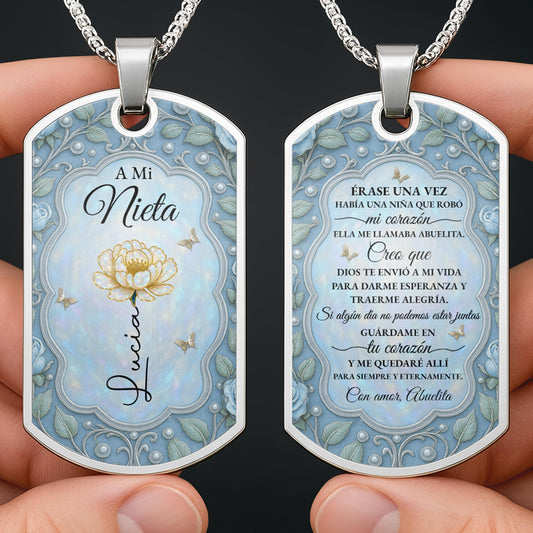 To My Granddaughter, Love Forever, Flower And Butterflies