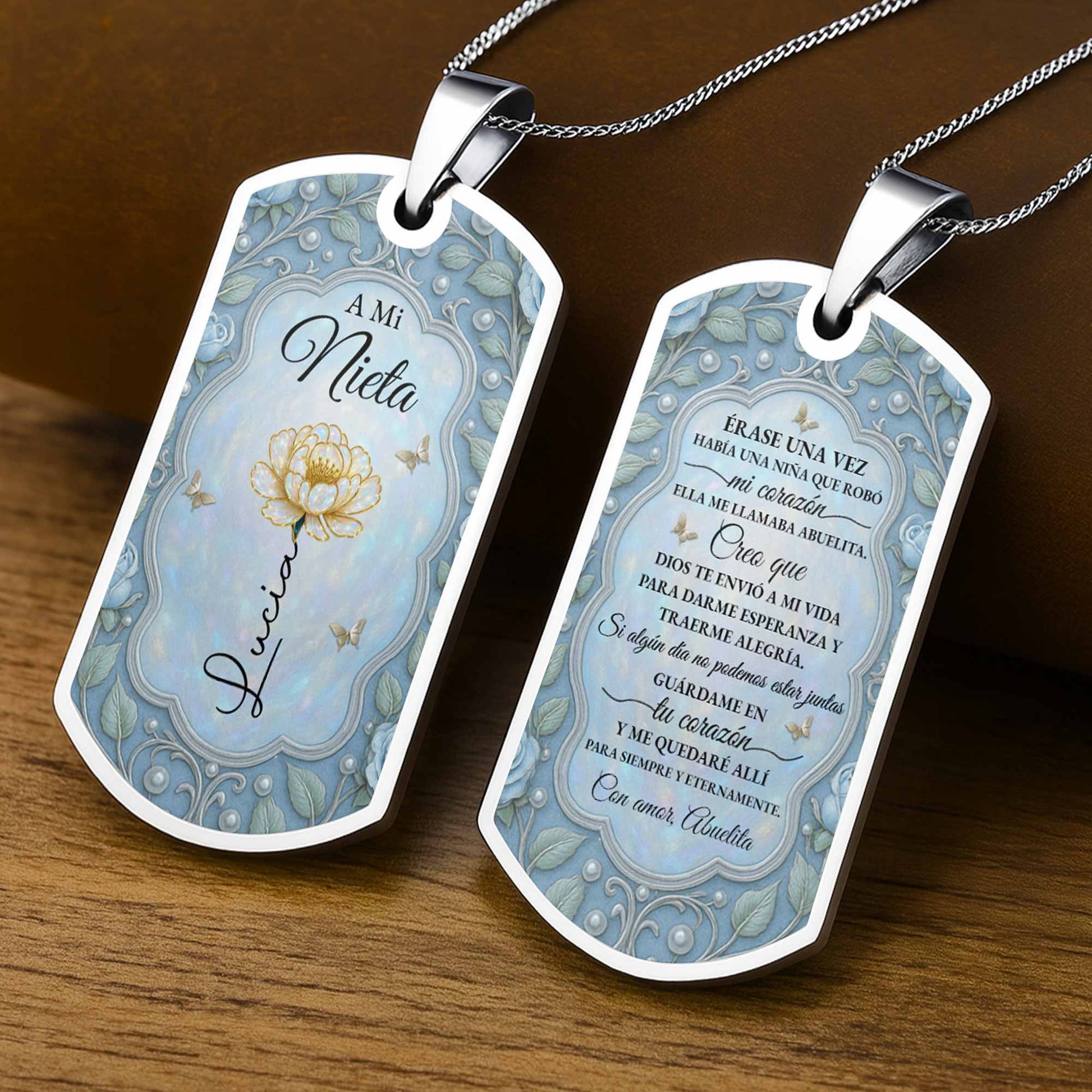 To My Granddaughter, Love Forever, Flower And Butterflies