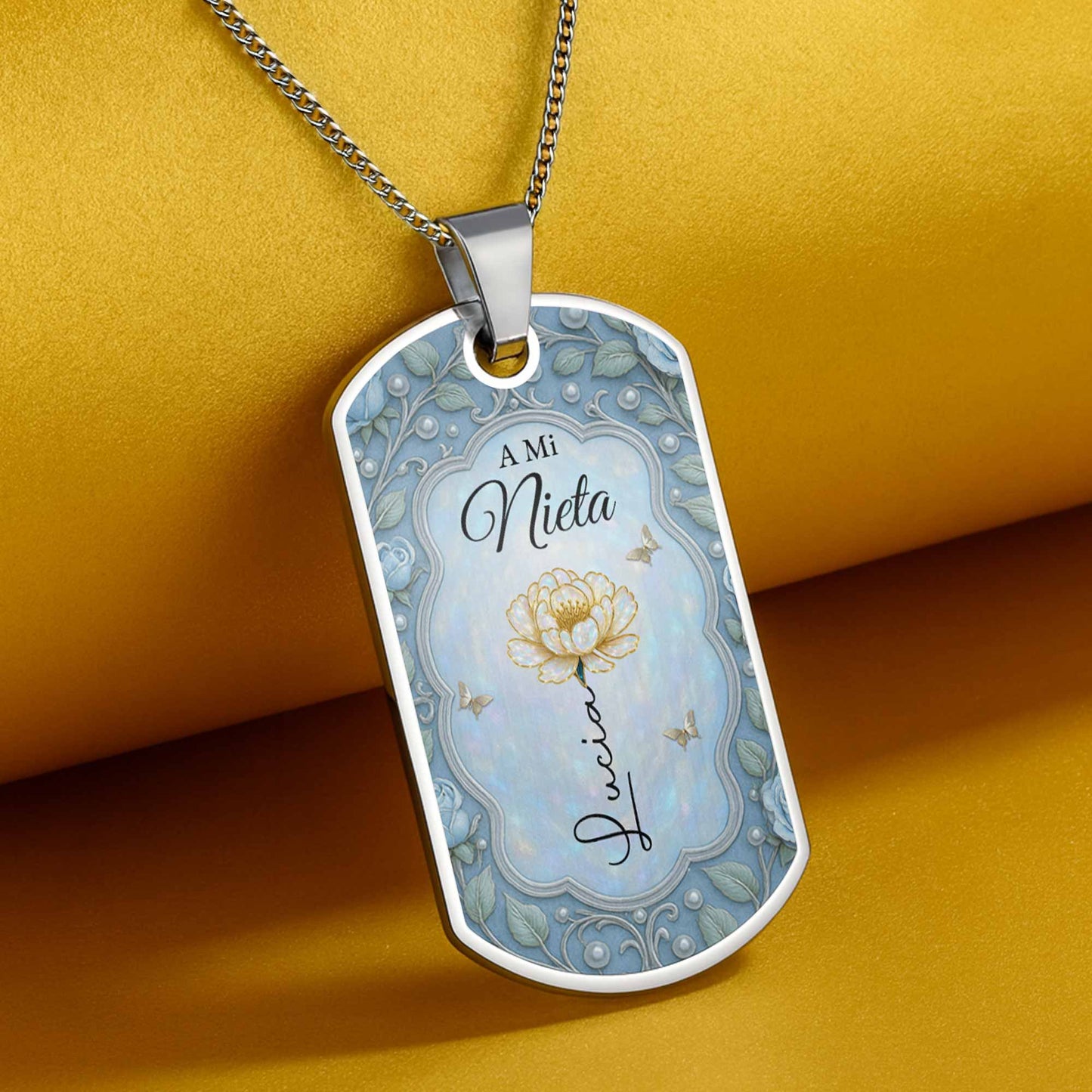 To My Granddaughter, Love Forever, Flower And Butterflies