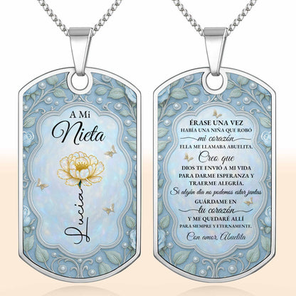 To My Granddaughter, Love Forever, Flower And Butterflies