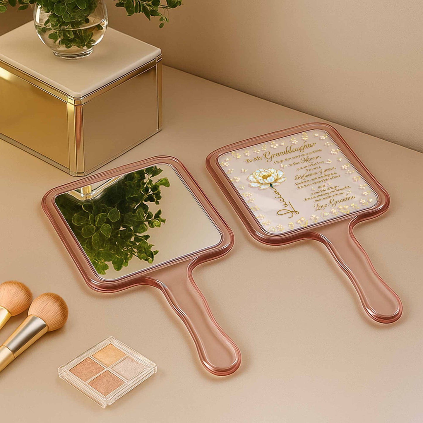 To My Granddaughter, Reflection Of Grace And Flowers