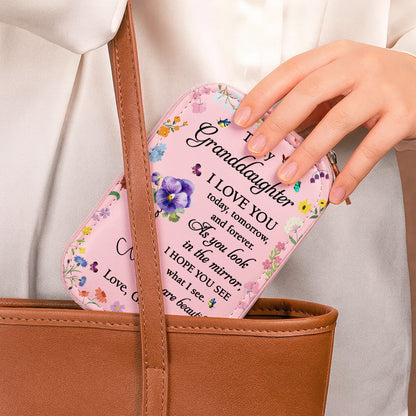 To My Granddaughter, I LOVE YOU, Flowers and Butterflies