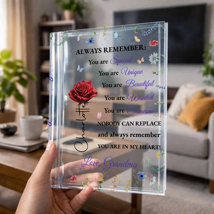 To My Granddaughter, Always Remember You Are Special