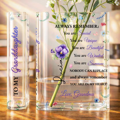 To My Granddaughter, Always Remember You Are Special