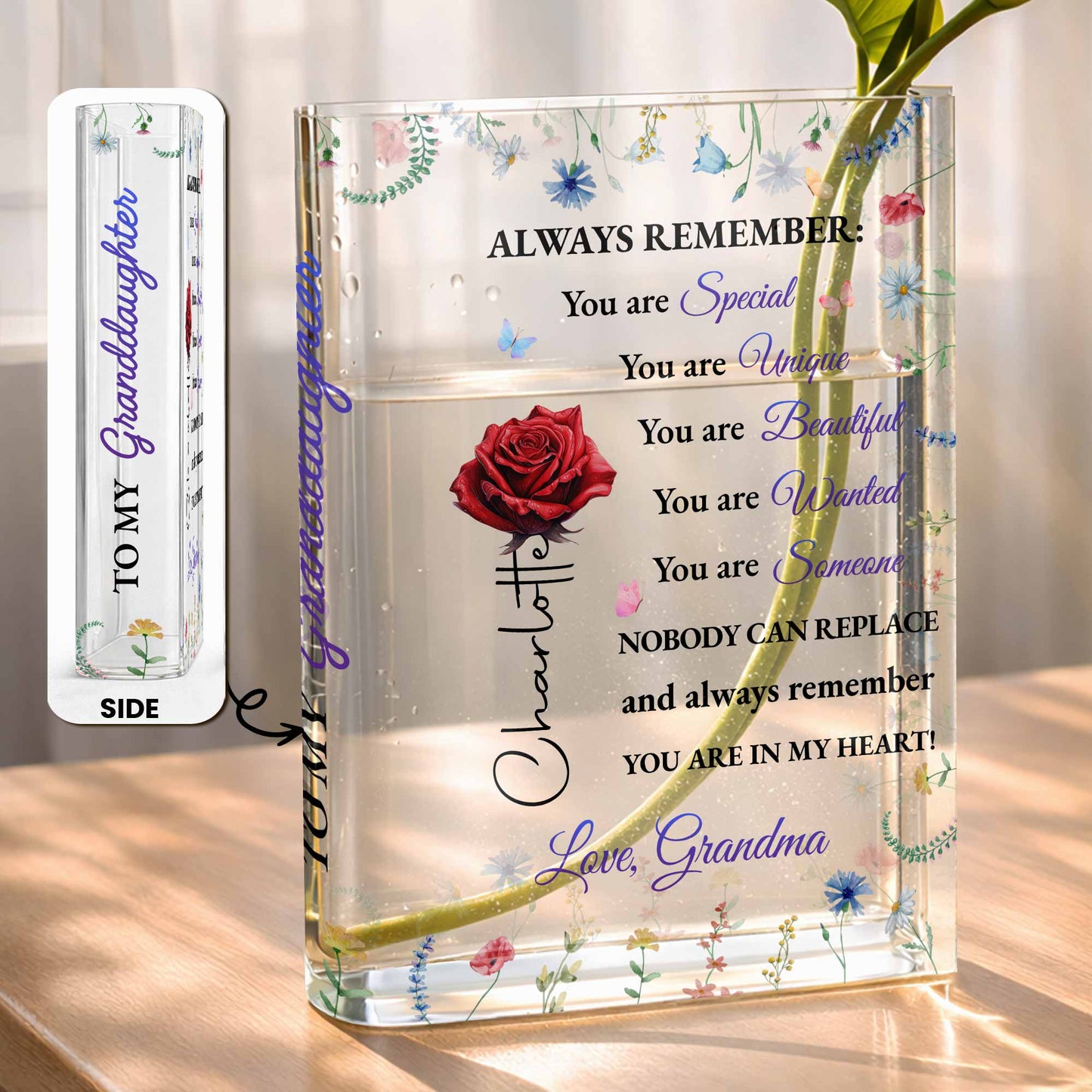 To My Granddaughter, Always Remember You Are Special