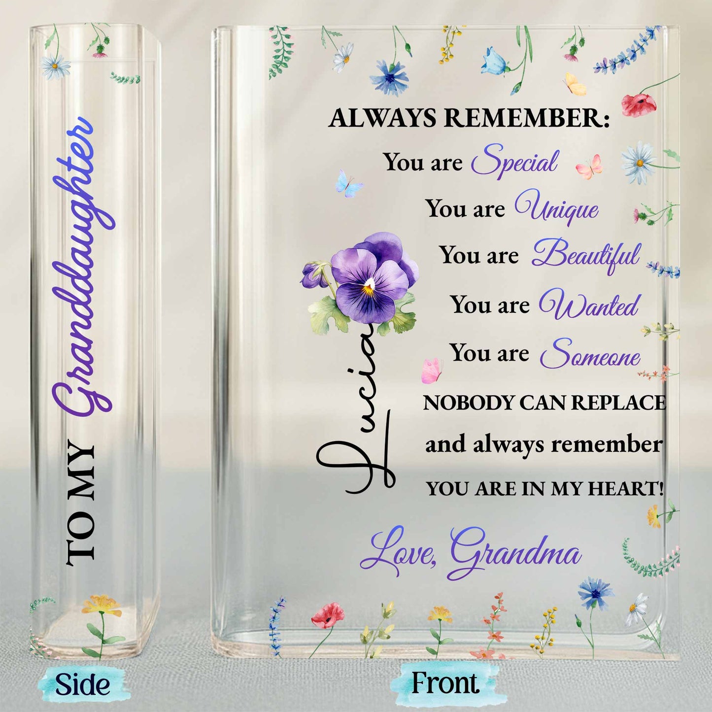 To My Granddaughter, Always Remember You Are Special
