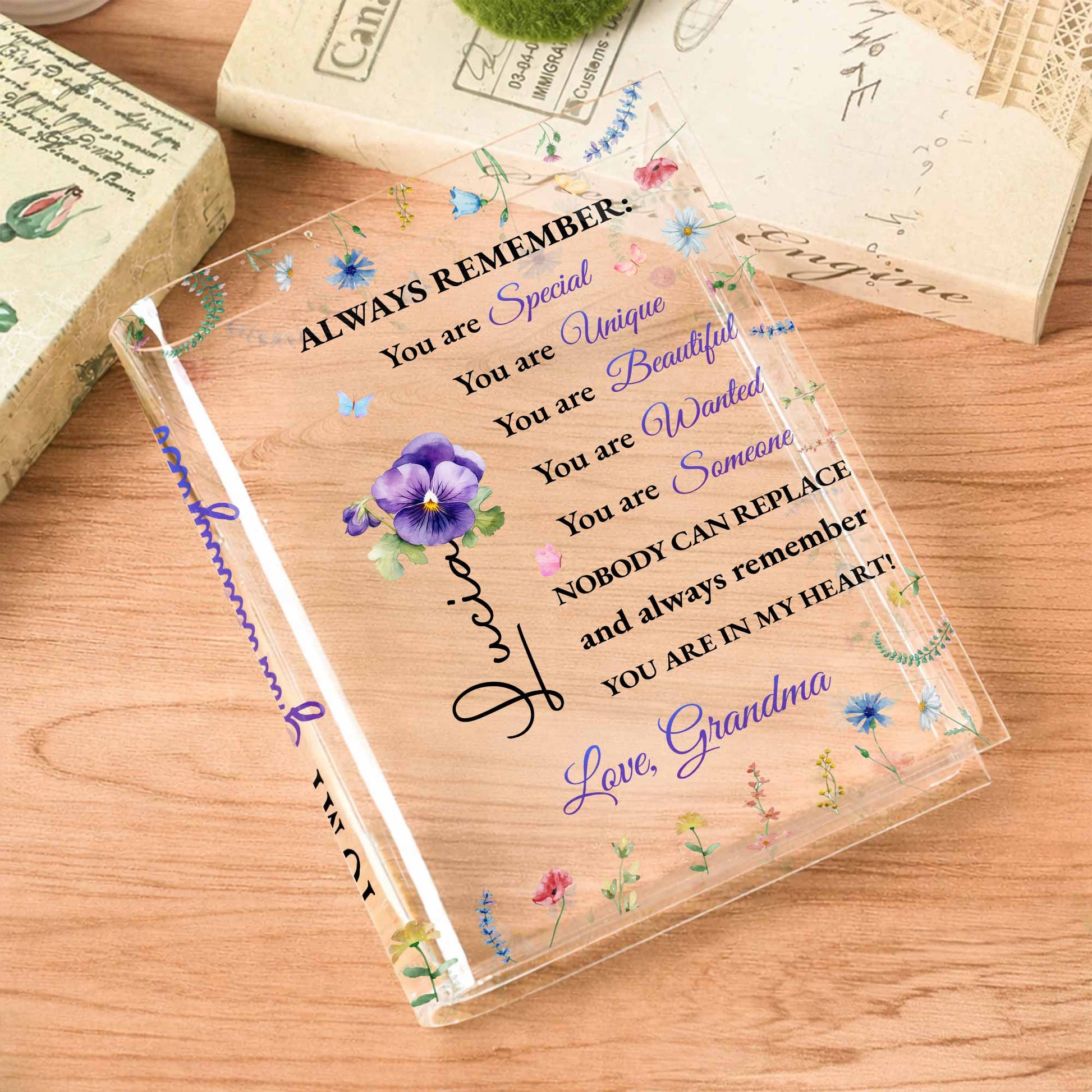 To My Granddaughter, Always Remember You Are Special