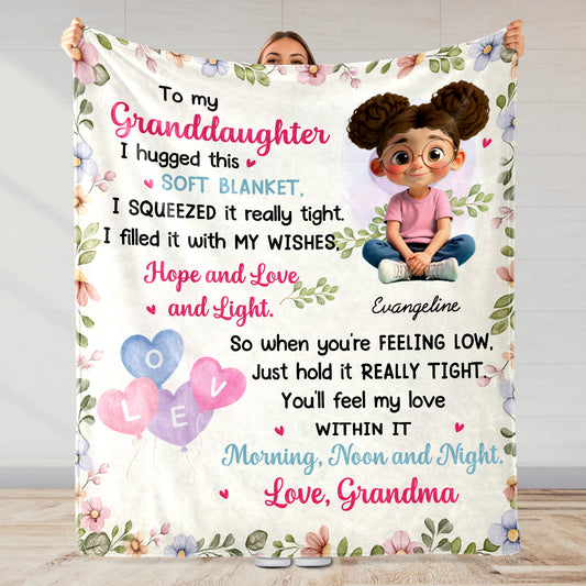 To My Granddaughter, Love and Light Soft Blanket