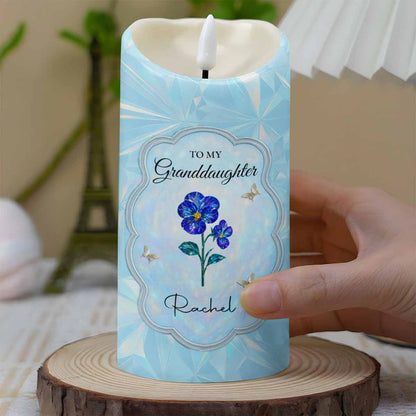 To My Granddaughter, Love From Grandma, Flowers And Butterfly